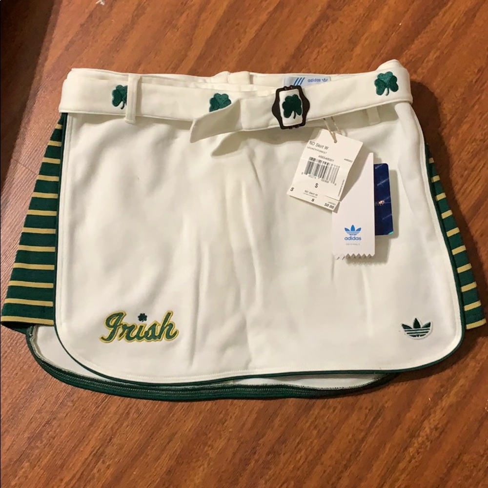 Rare Irish Clover Adidas mini skirt